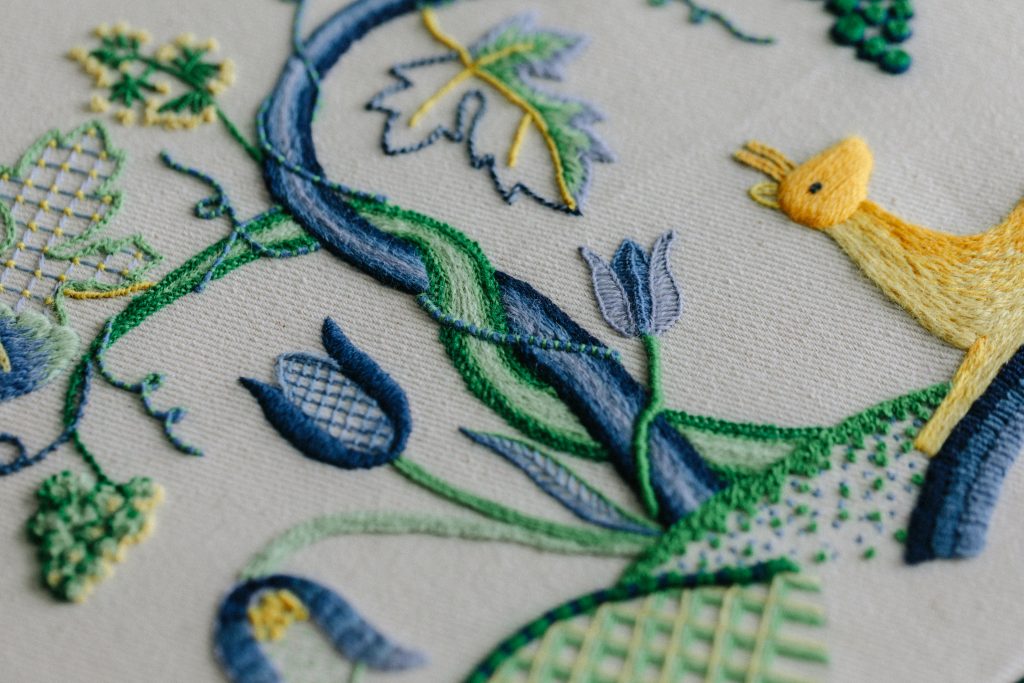 Crewel embroidery workshops