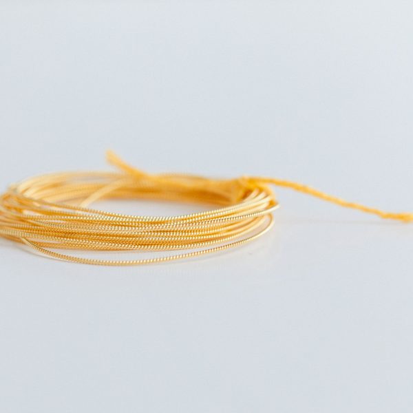 super fine pearl purl in gold
